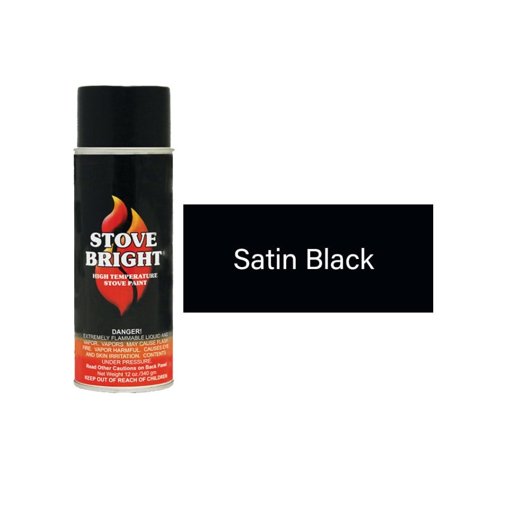 Stove Bright High Temp Satin Black Brush-On Paint, 62M290