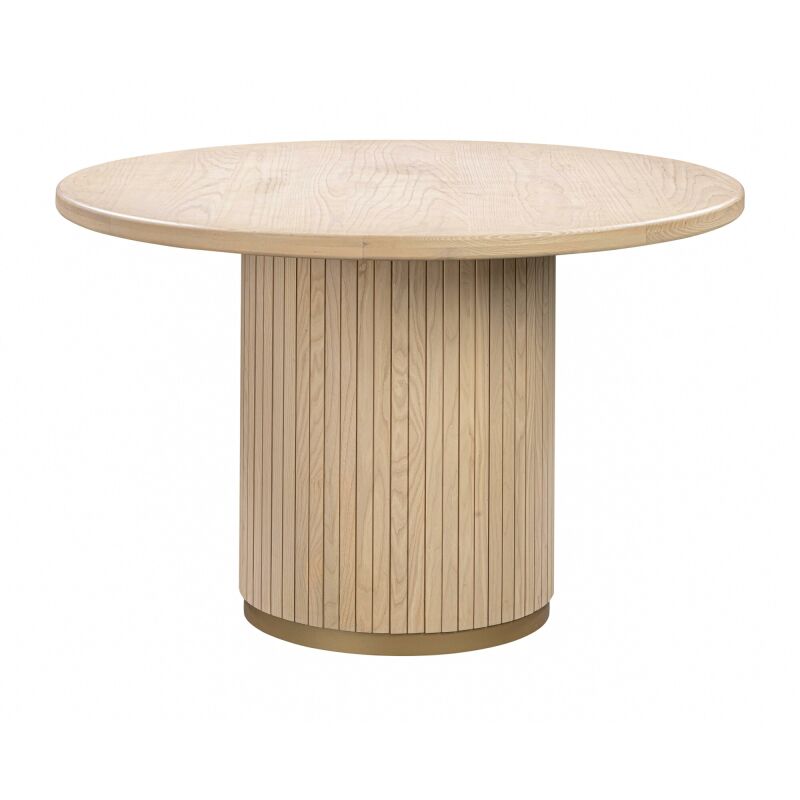 Chelsea Ash Wood Round Dining Table | Homethreads