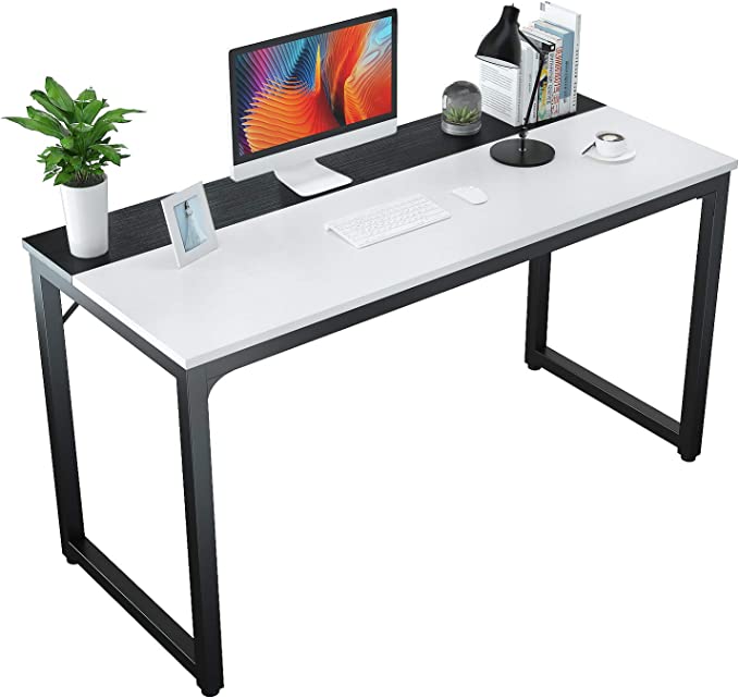 Furologee 61 Computer Desk with Power Outlet and USB Ports, Large Desk  with Shelves and Drawer, Writing Study Desk with Fabric File Cabinet and  Long