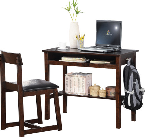 Arches Writing Desk with Storage Cabinets Natural - Threshold™