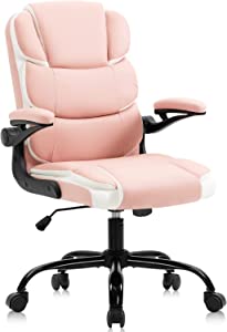 SEATZONE Home Office Chair Ergonomic Executive Desk Portable Pink