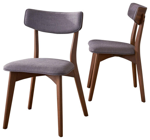 Tig Dining Chair Brown Leather Cushion