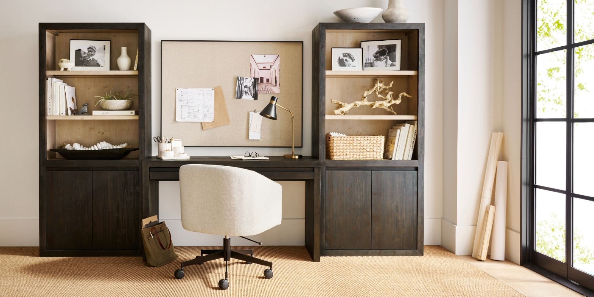 Baldwin Upholstered Swivel Desk Chair