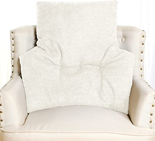  Fleece Back Support Pillow Back Cushion Non Slip Seat