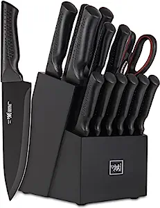  Knife Set, Amorston 15 Pieces Knife Sets for Kitchen