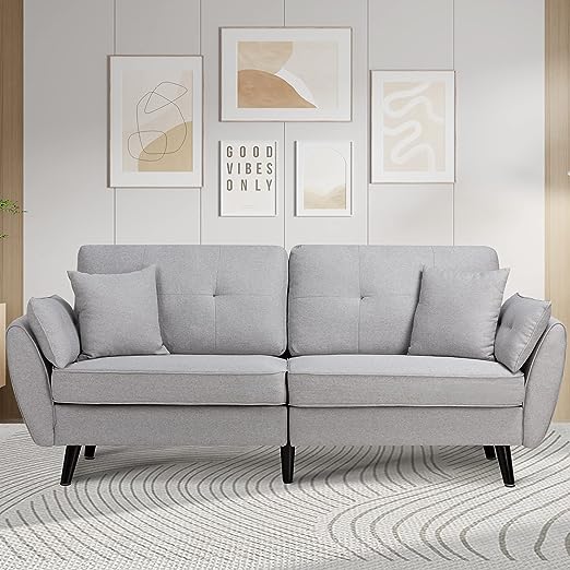 Geraldton Twin 76'' Upholstered Cushion Back Convertible Sofa